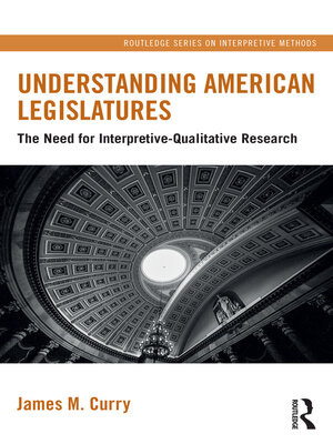 cover image of Understanding American Legislatures